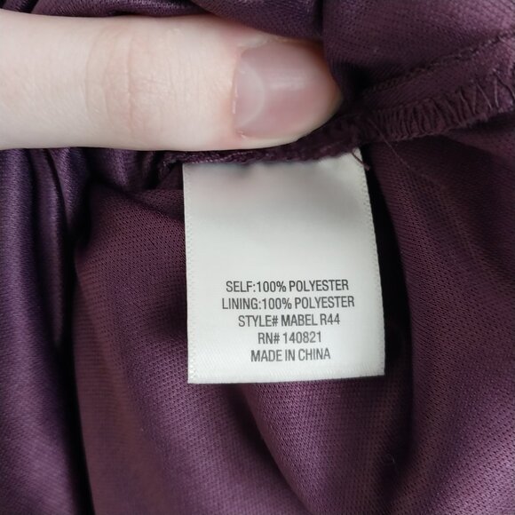 Francesca's Mi Ami Penelope Ruffle Mini Dress Like New Size XXS Purple Floral - Picture 12 of 13